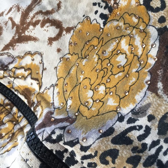 Arvanti Light Hoody Gold Floral Beaded 1XL - Picture 10 of 11